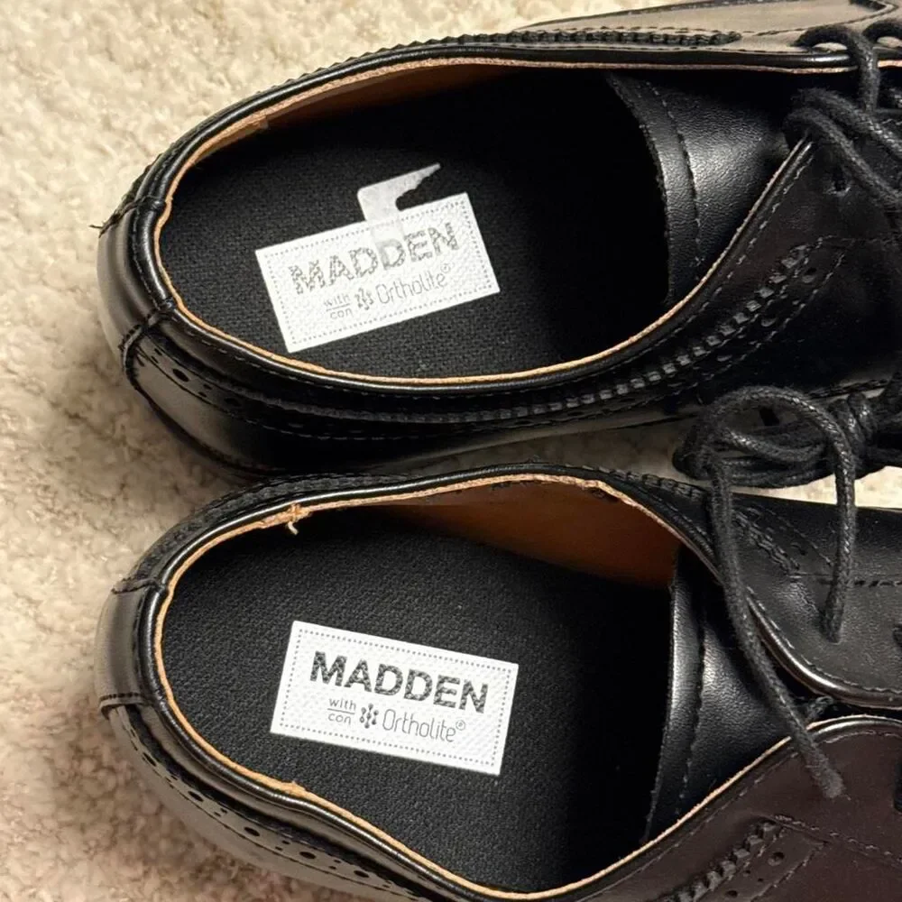 Steve-madden Men's Black Oxfords